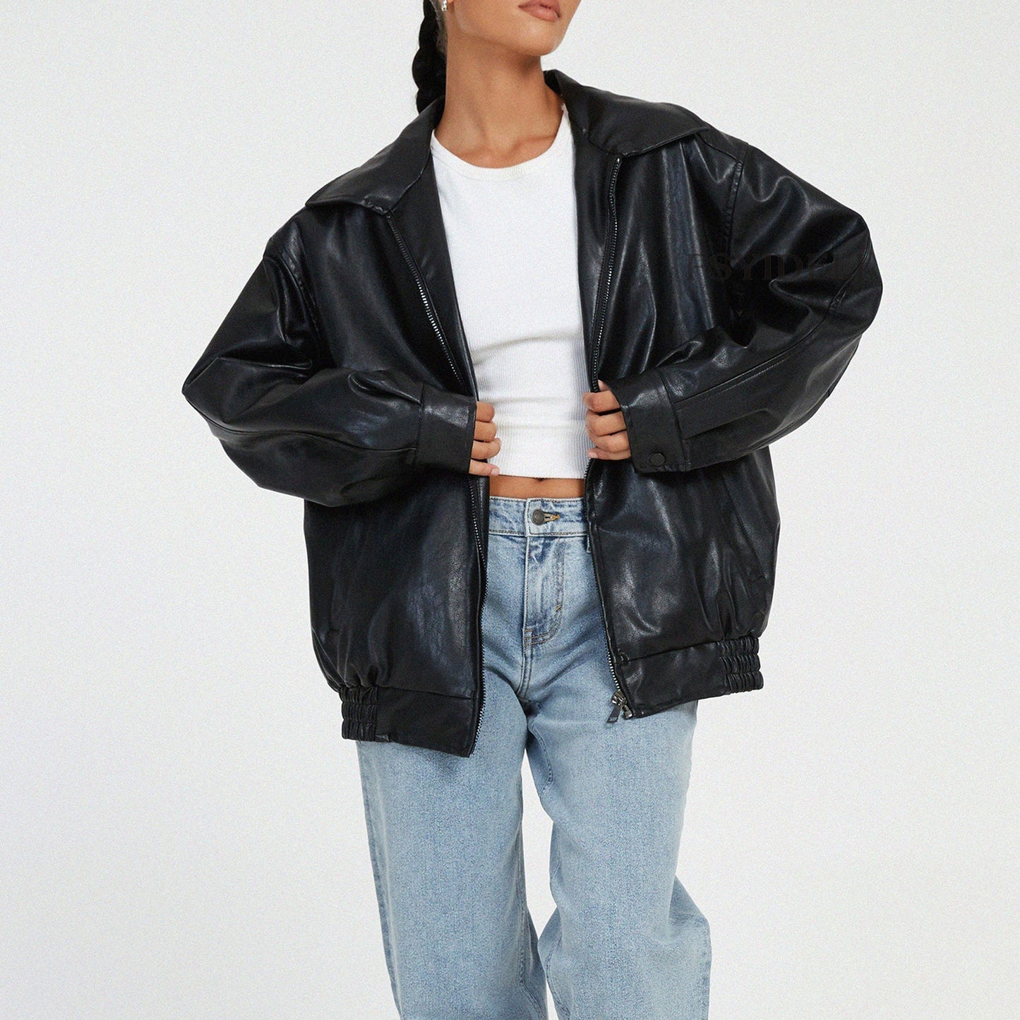 Leren Vintage Bomber Jack