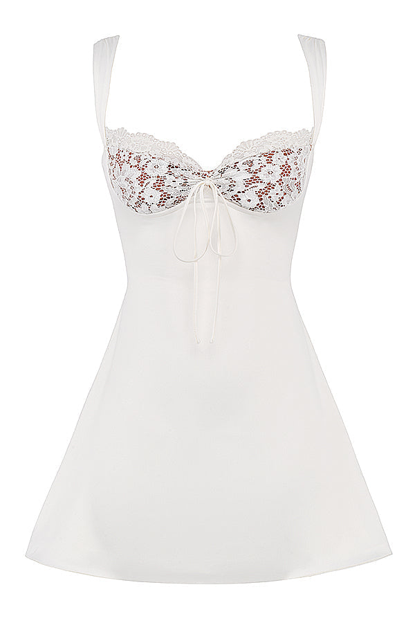 Mini Jurk met Kante Details
