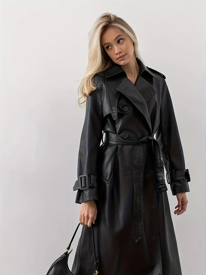 Leren Trench Coat