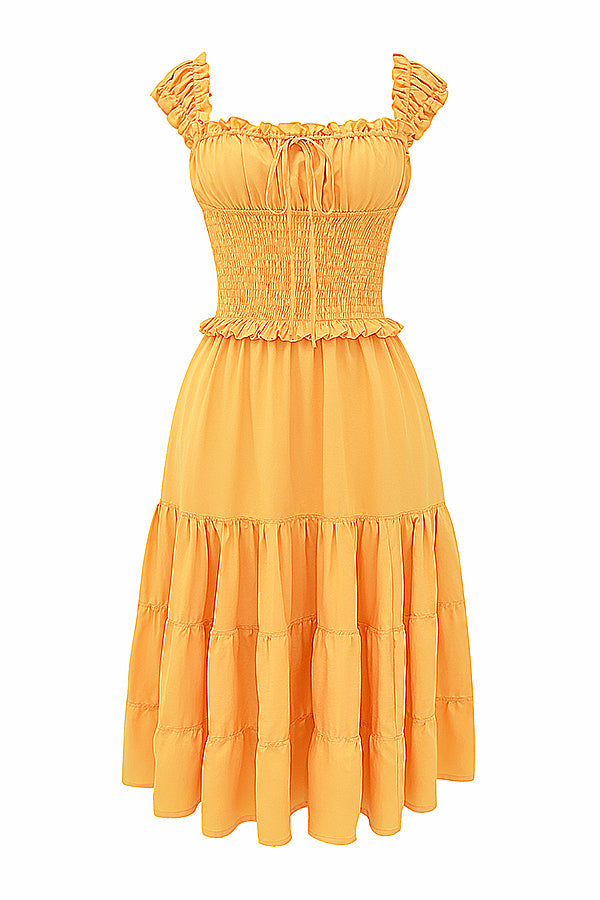 Orange Maxi Zomerjurk