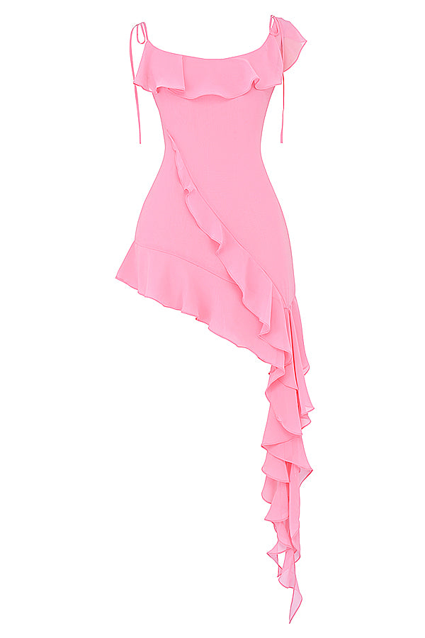 RiRi Mini Jurk met Ruches