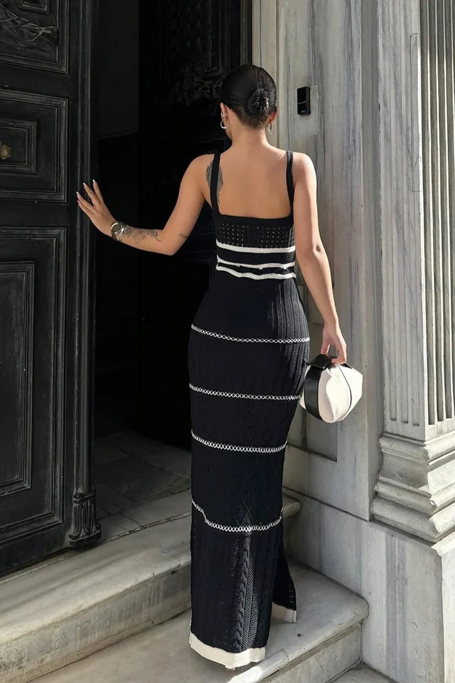 Kiara Gebreide Maxi Jurk