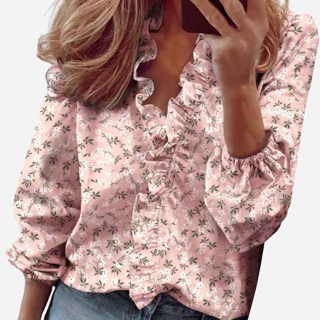Elegante Witte Dames Blouse