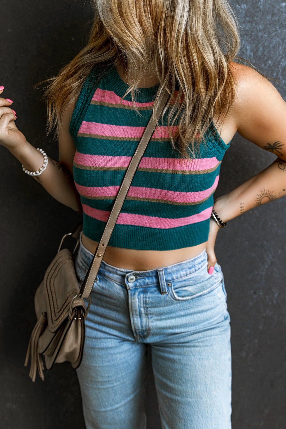 Kayhlee Gebreide Top