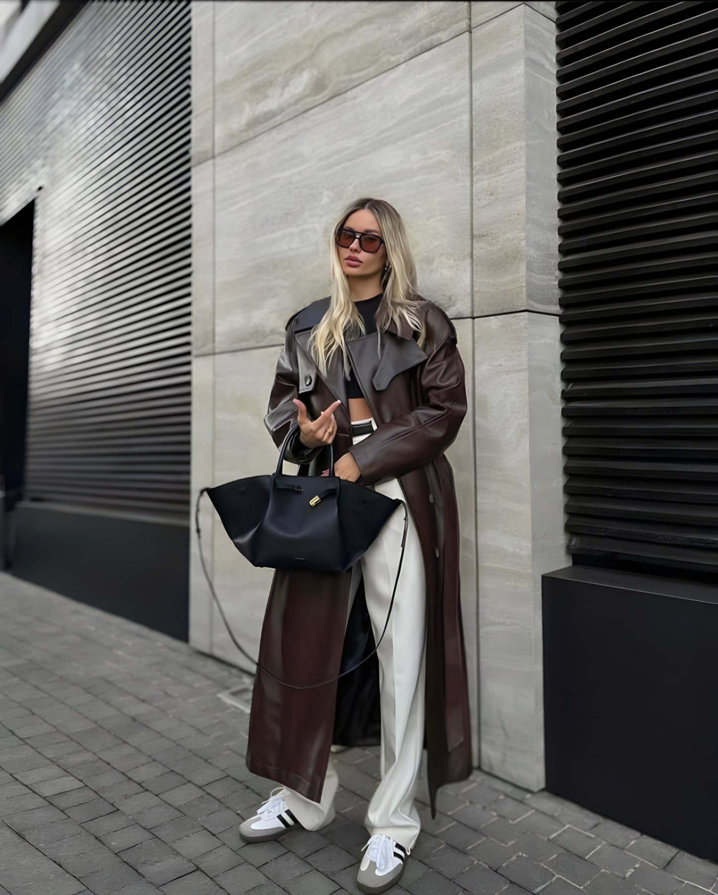 Leren Trench Coat