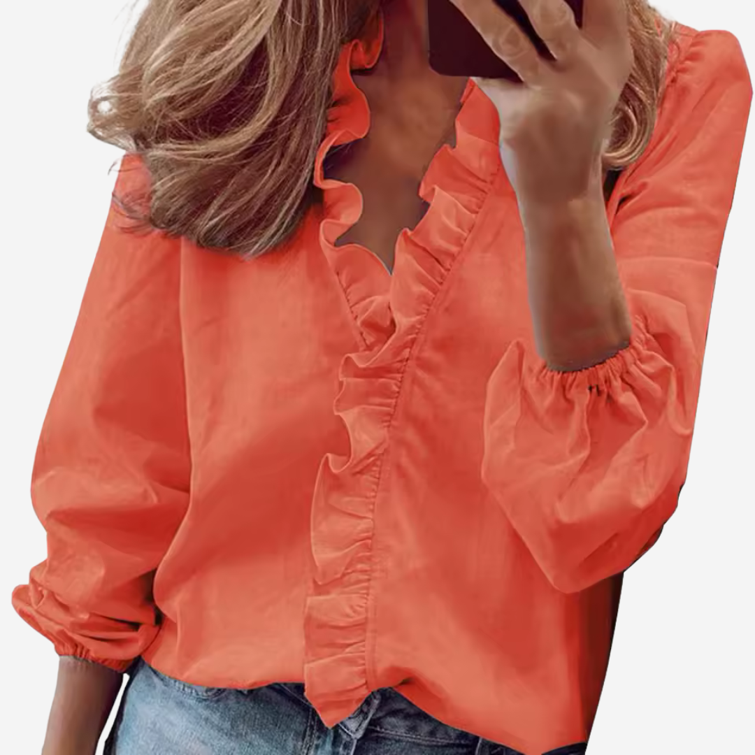Elegante Witte Dames Blouse