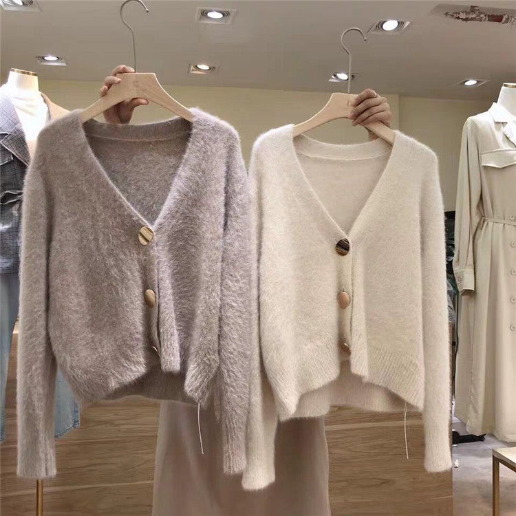 Golden Glow Luxe Cardigan met Gouden Details