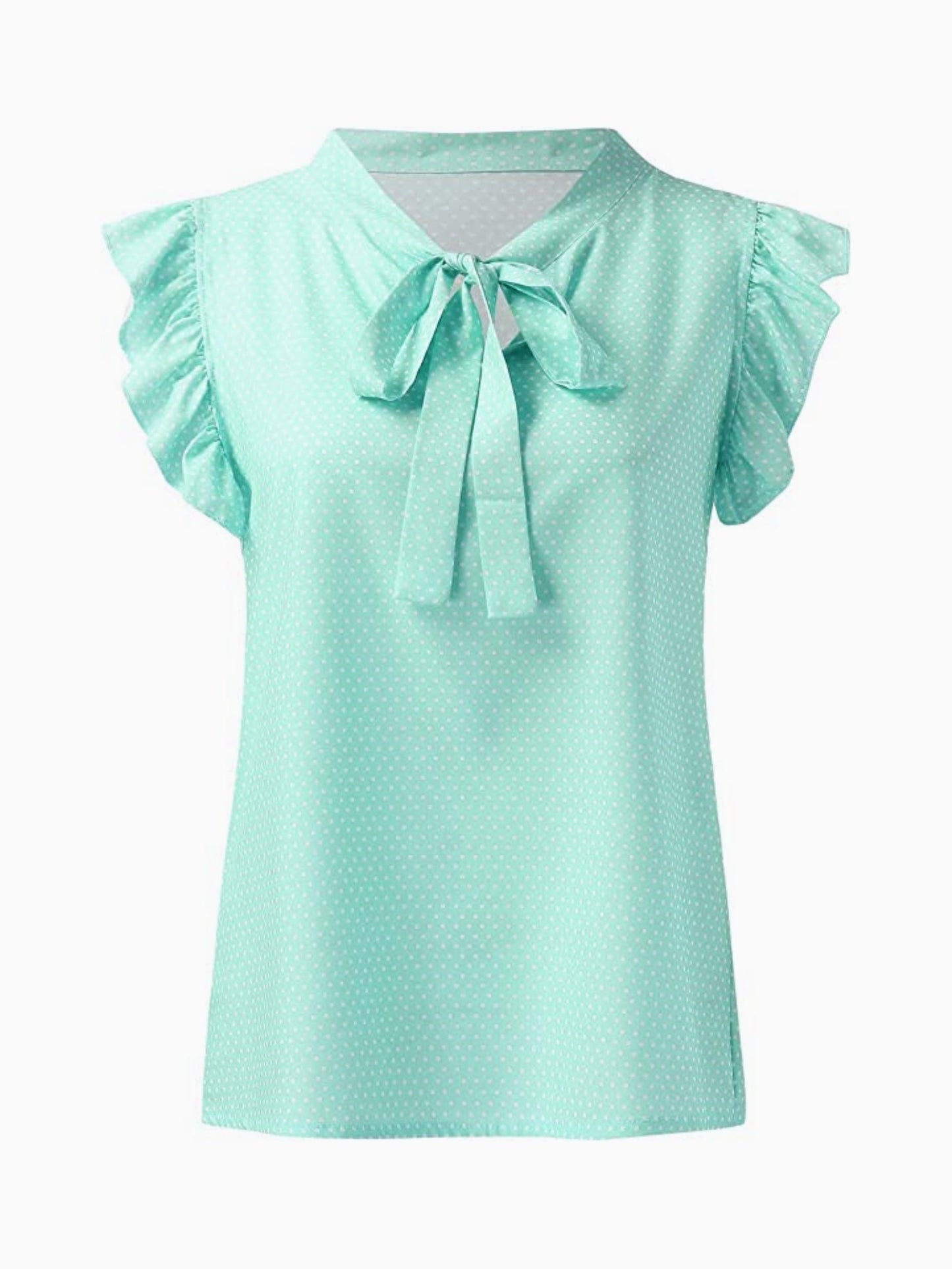 Liliane Vintage-Inspired Stippenblouse