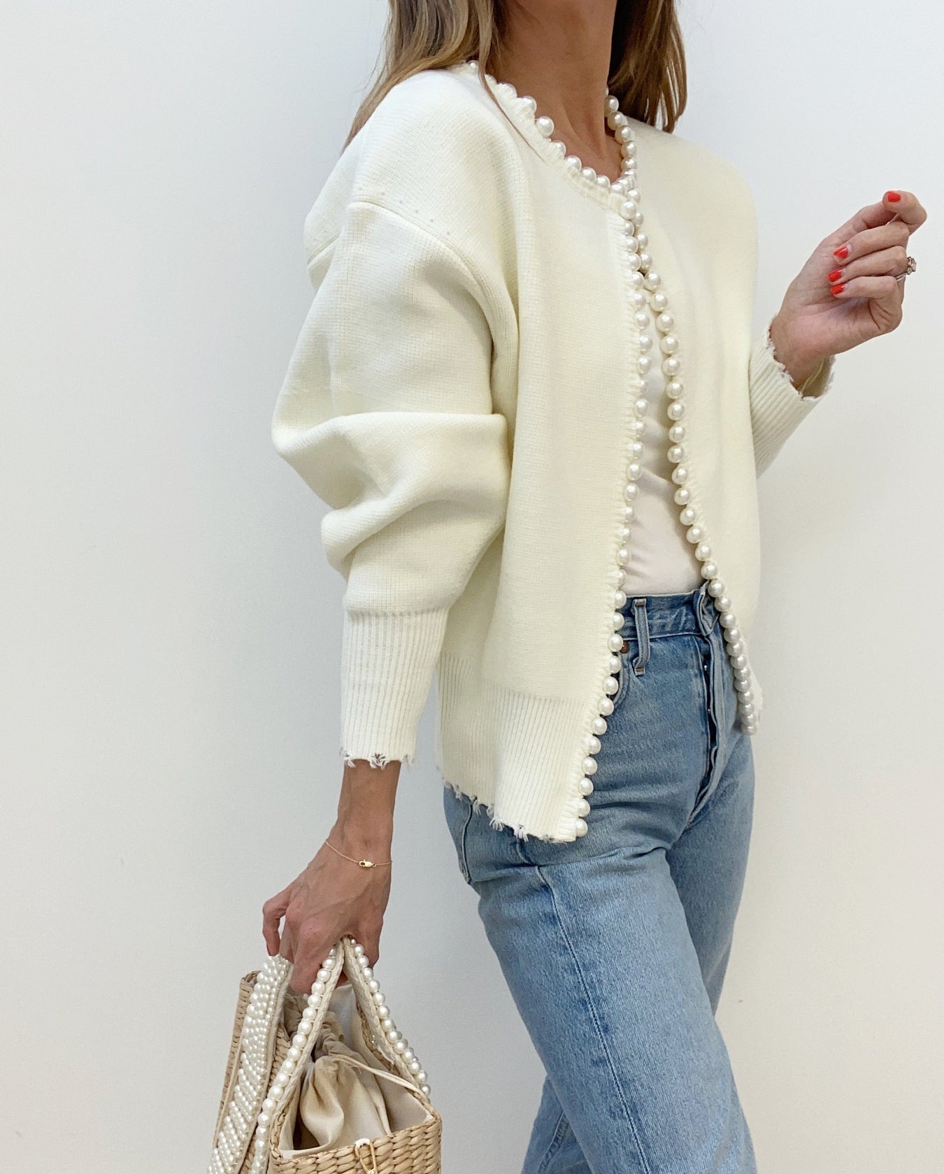 Élodie Elegant Vest met Parelaccenten