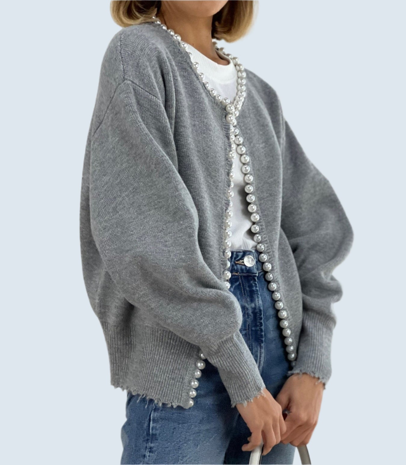 Élodie Elegant Vest met Parelaccenten