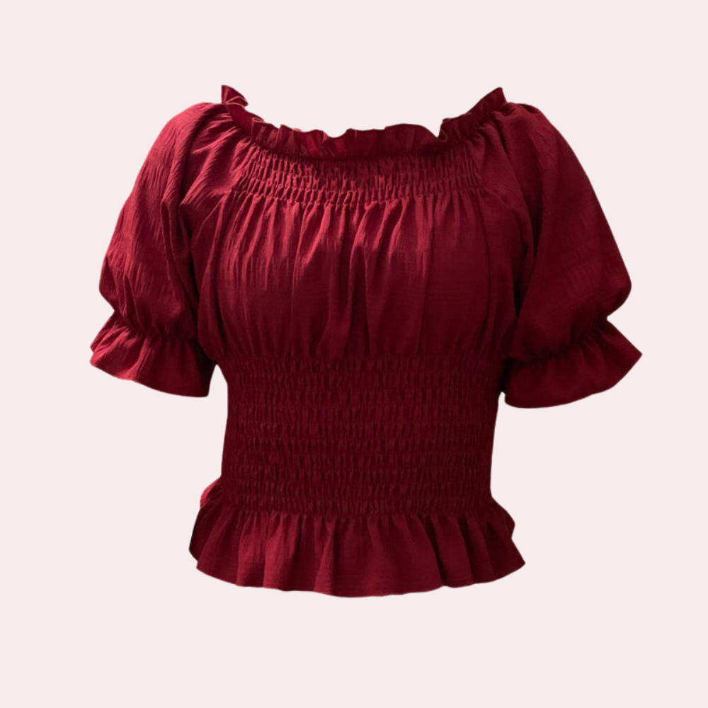 Mirelle Zomerblouse met Pofmouwen