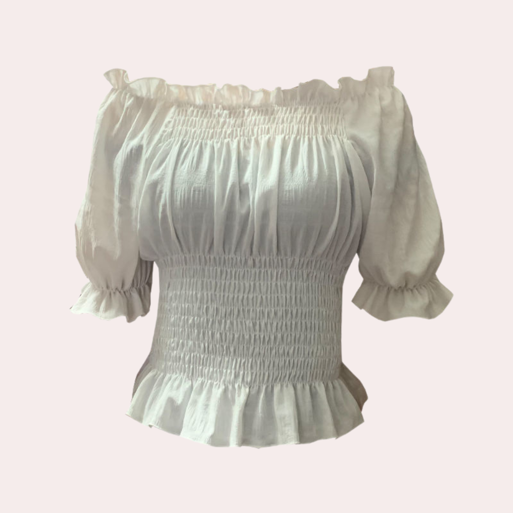 Mirelle Zomerblouse met Pofmouwen
