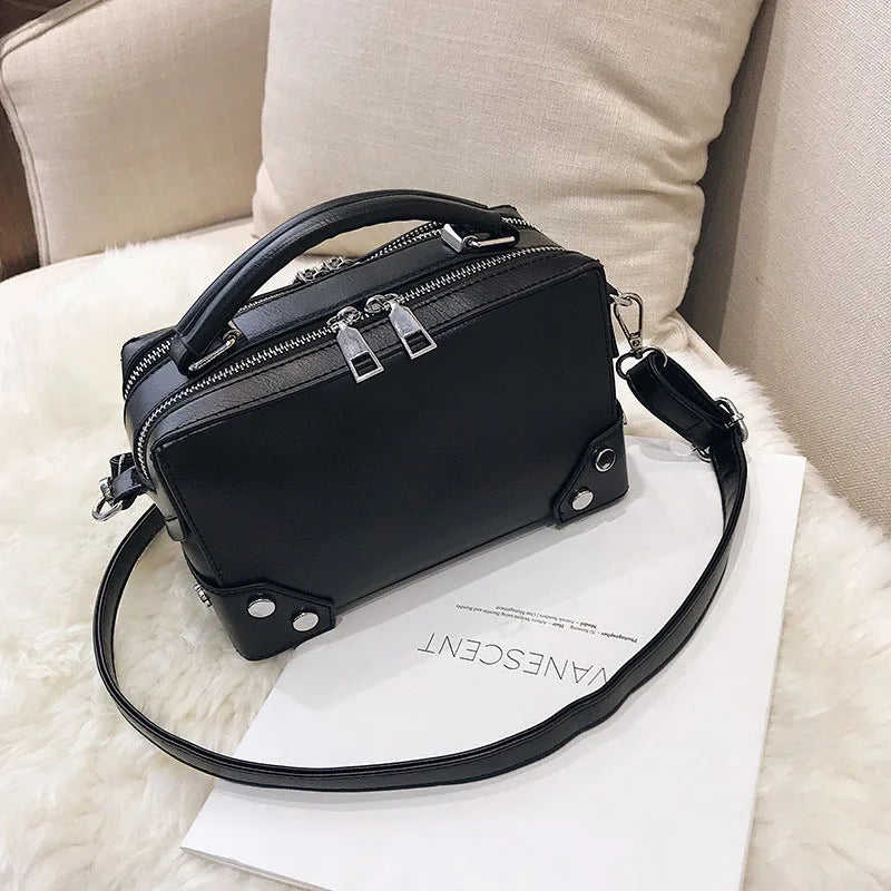 Terina Vintage Leren Schoudertas