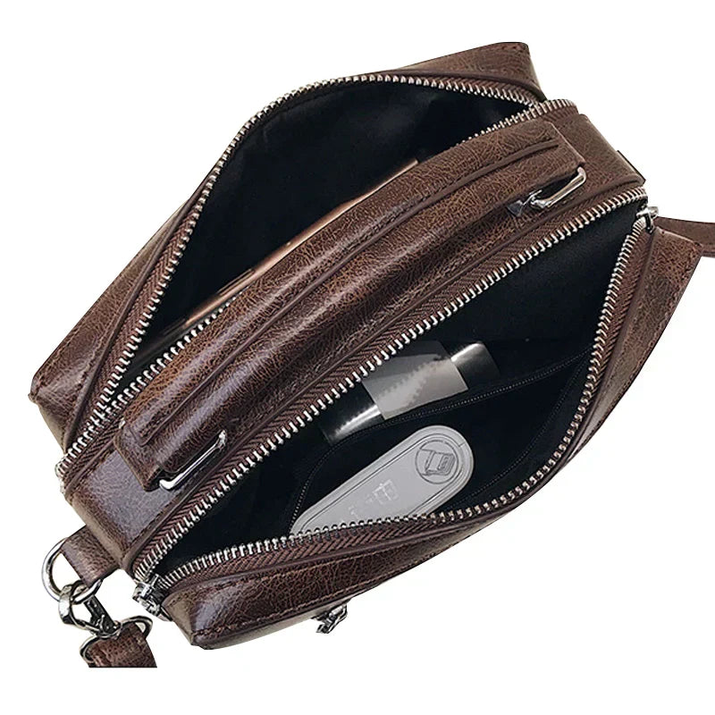 Terina Vintage Leren Schoudertas
