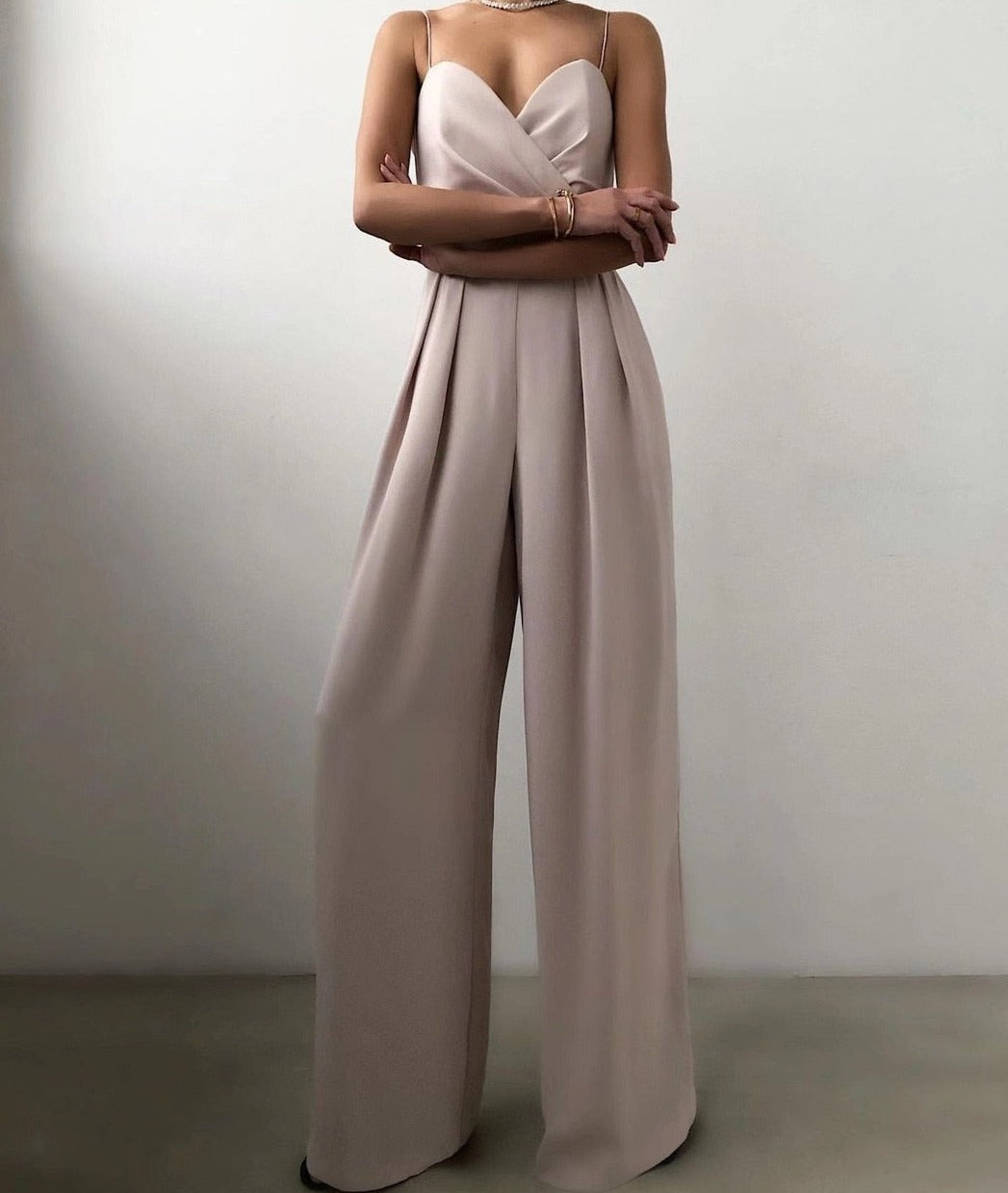 Noély Elegante Jumpsuit met Verleidelijke Schouderbanden