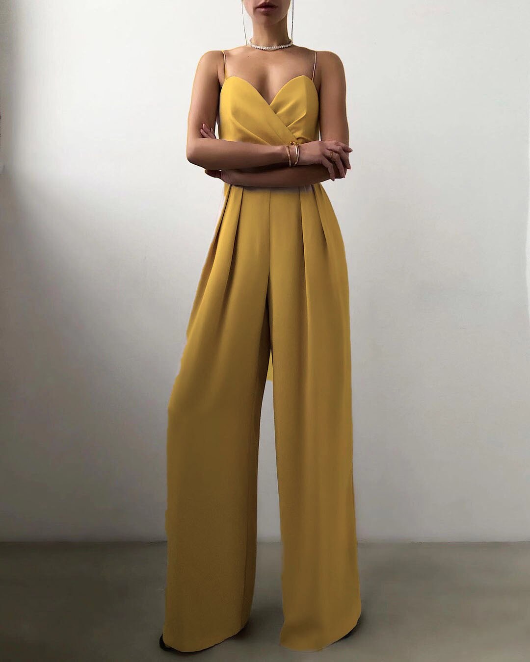 Noély Elegante Jumpsuit met Verleidelijke Schouderbanden
