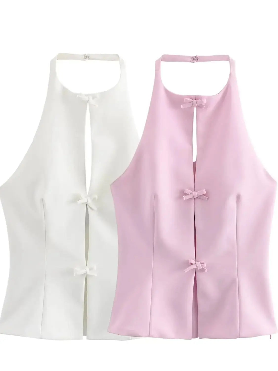 Eléa Strik Halter Backless Top & Skirt Set
