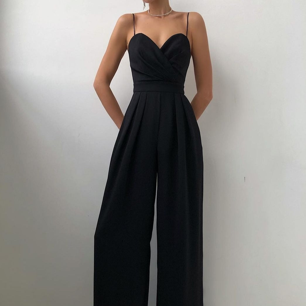 Noély Elegante Jumpsuit met Verleidelijke Schouderbanden