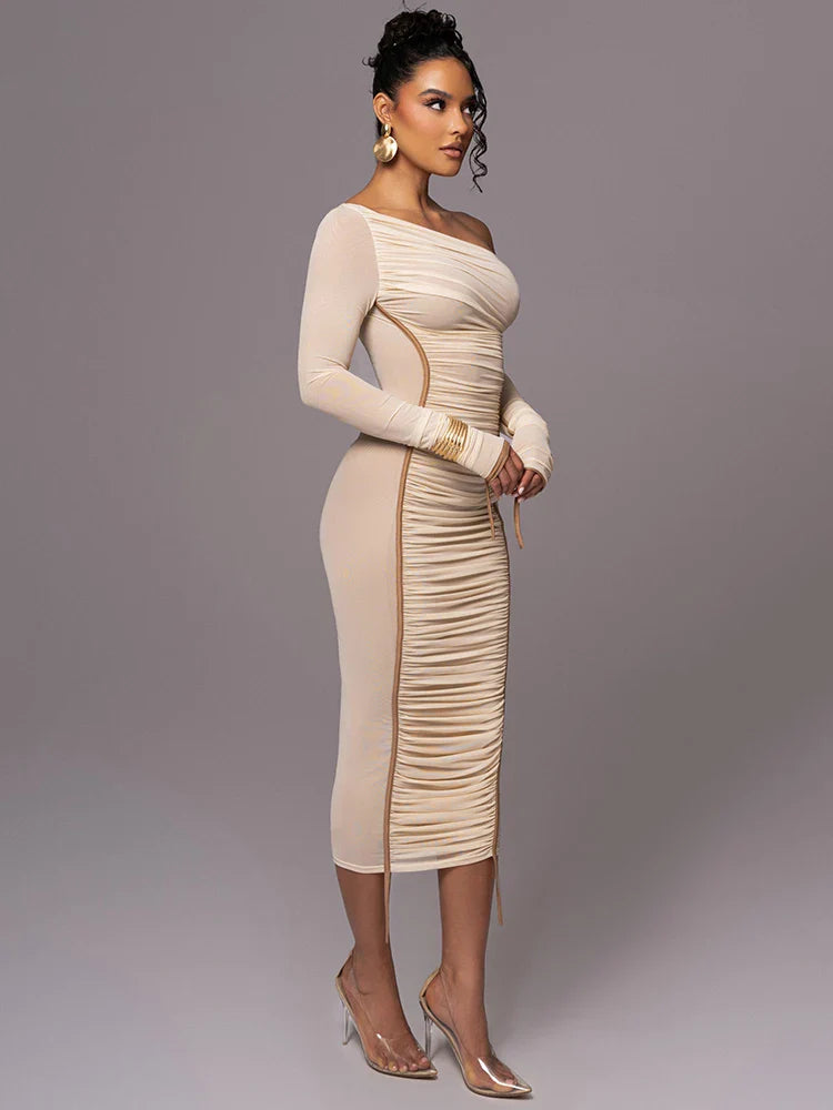 Nina Elegante Midi Jurk