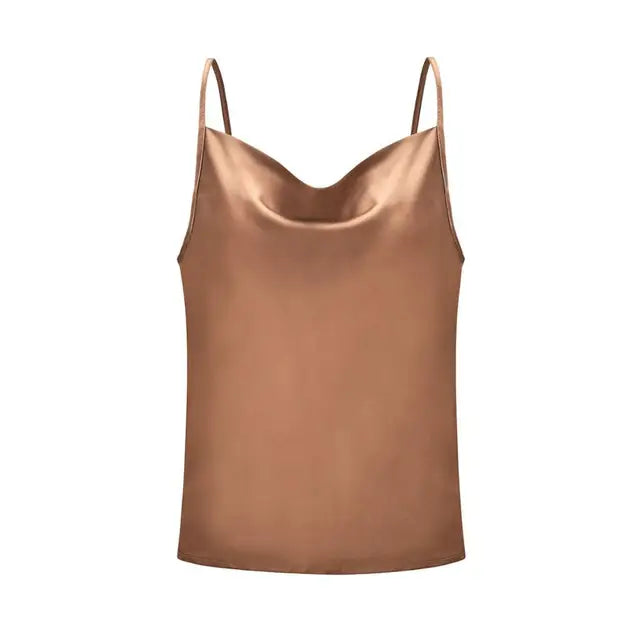Satijnen Camisole met Luxe Drape