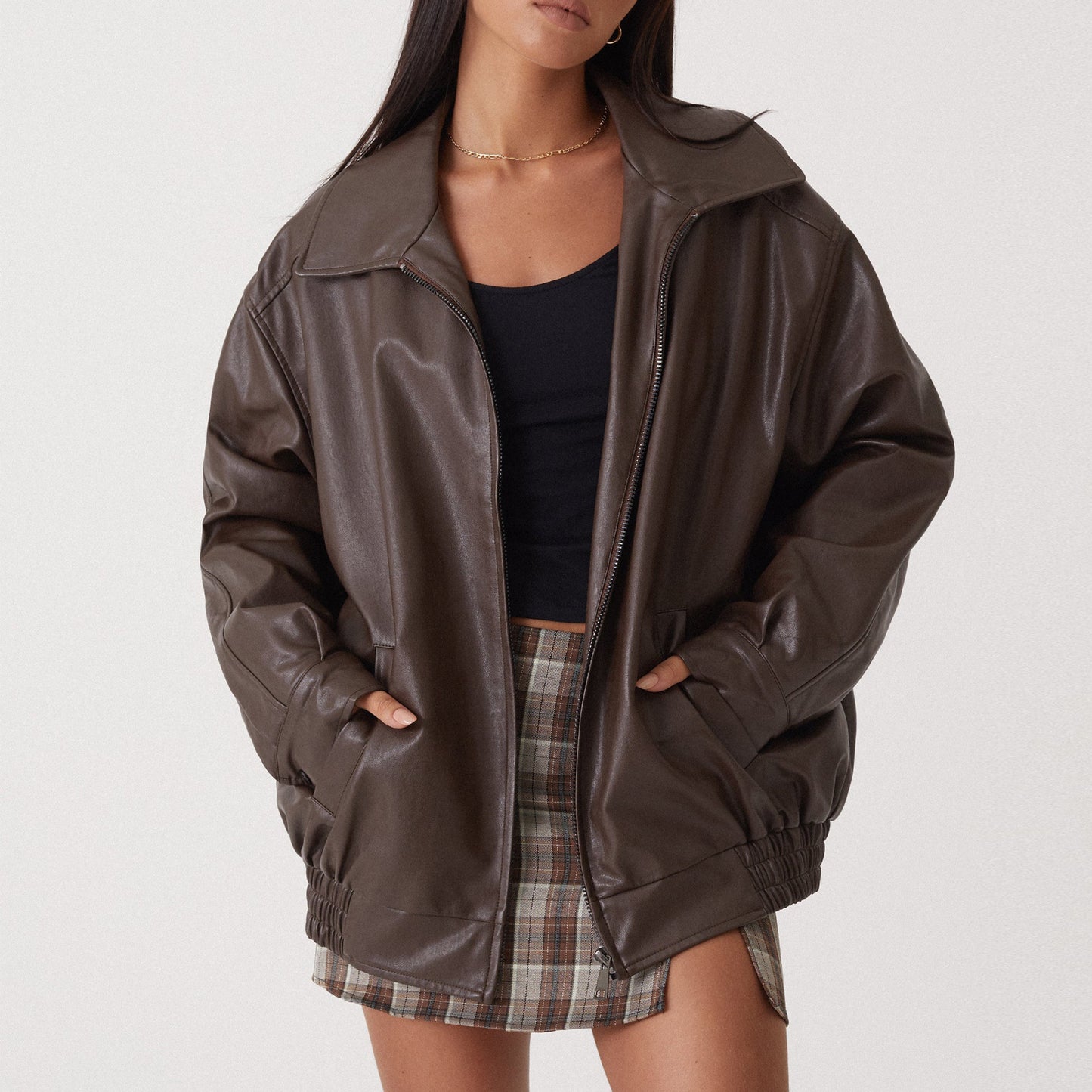Leren Vintage Bomber Jack