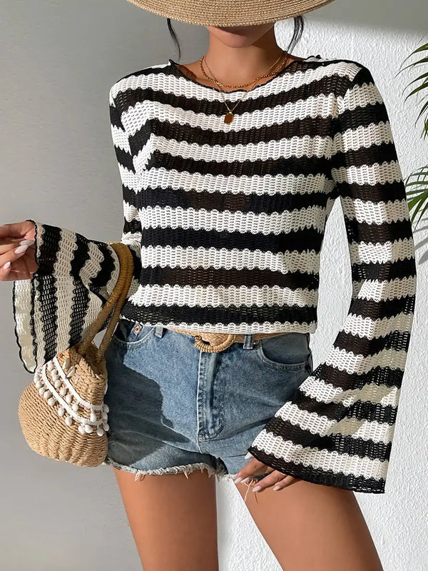 Celina Stripe Top – Chic met een Speelse TwisT