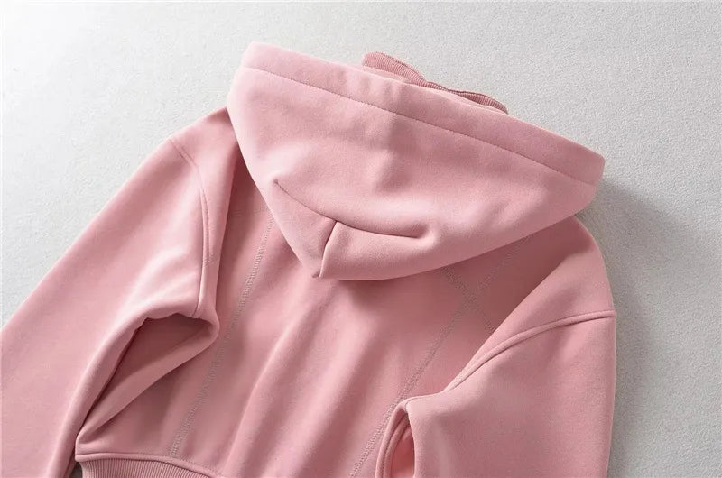 Trendy Hoodievest met Ritssluiting