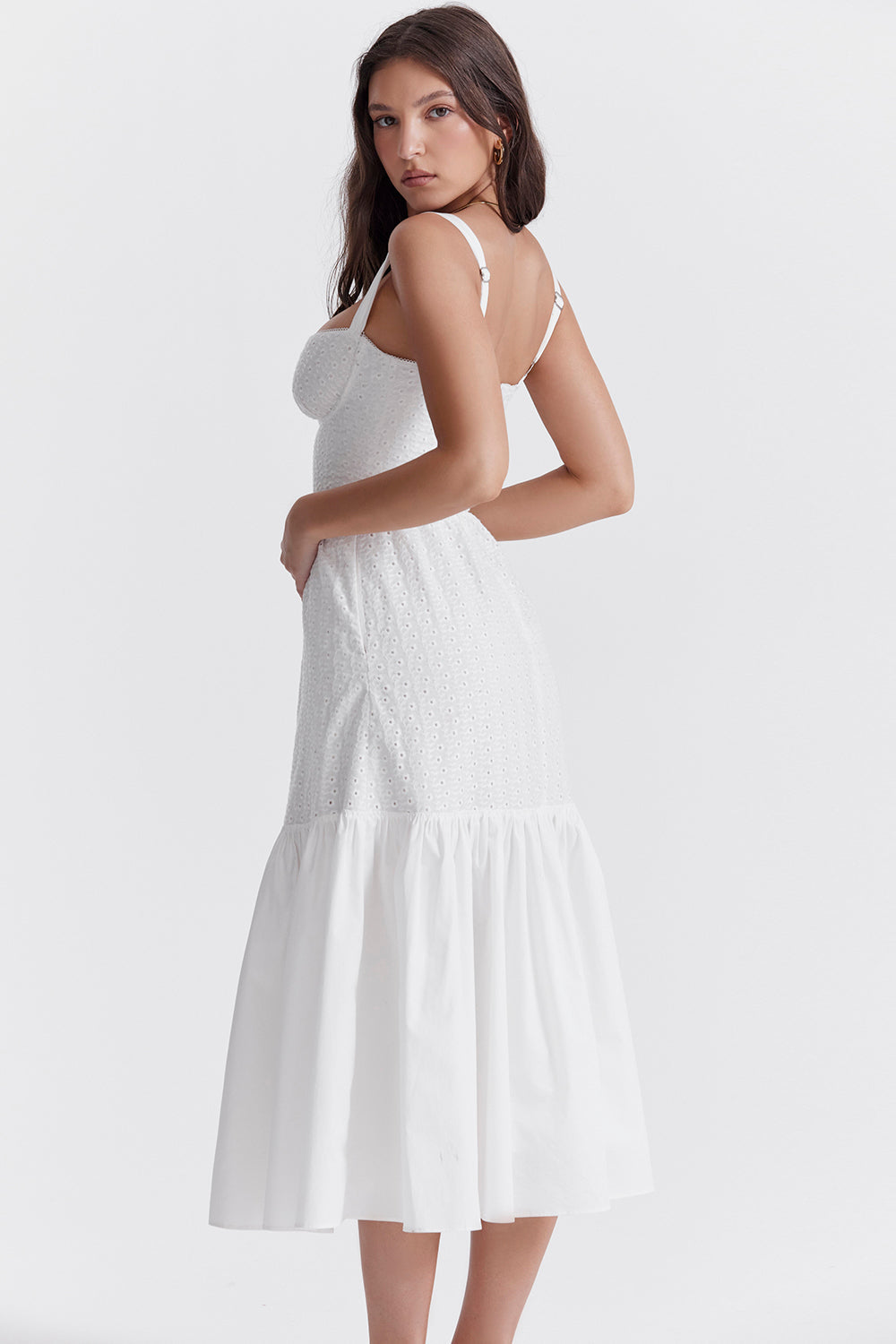Witte Stijlvolle Maxi Jurk