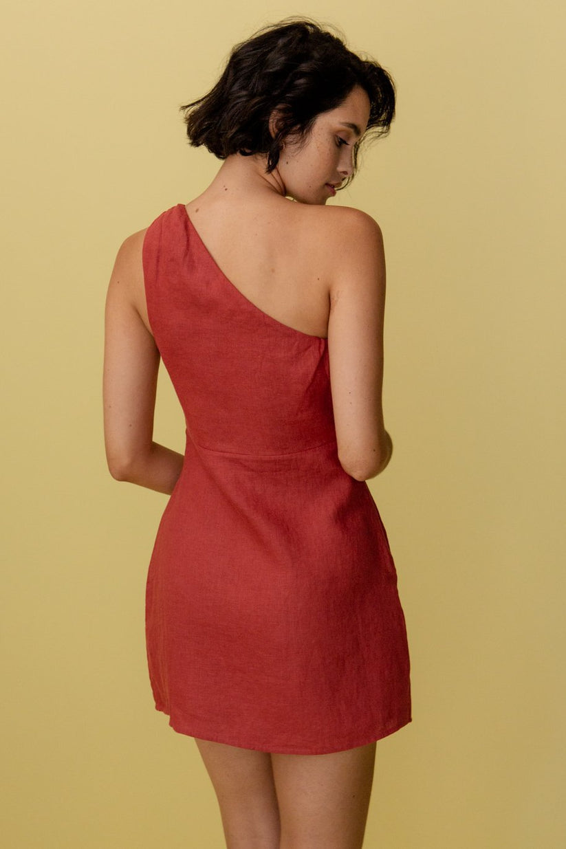 Aveline – One-Shoulder Zomerjurk
