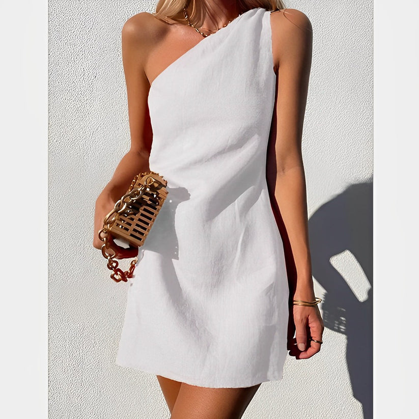 Aveline – One-Shoulder Zomerjurk