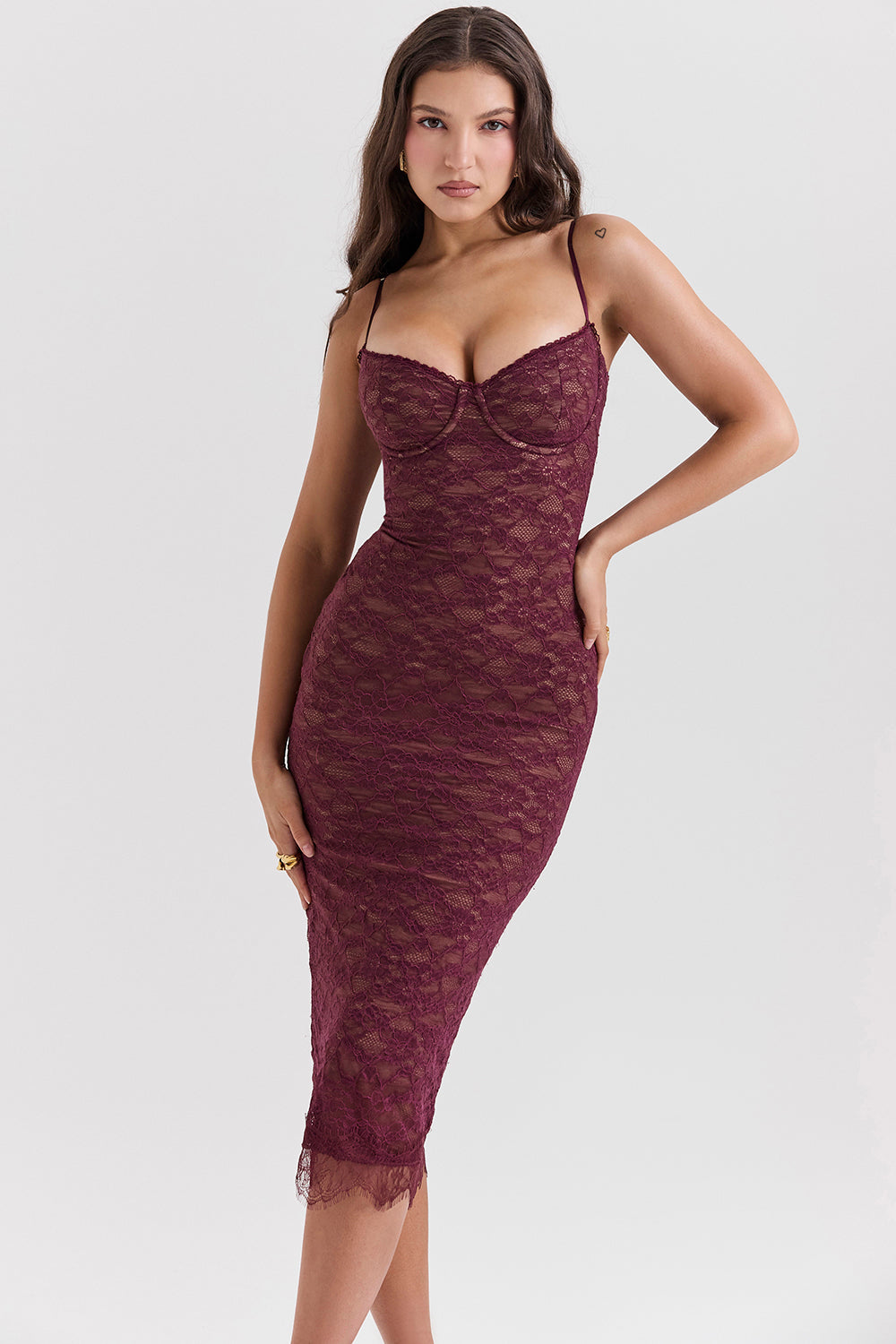 Jenna Bodycon Midi Jurk