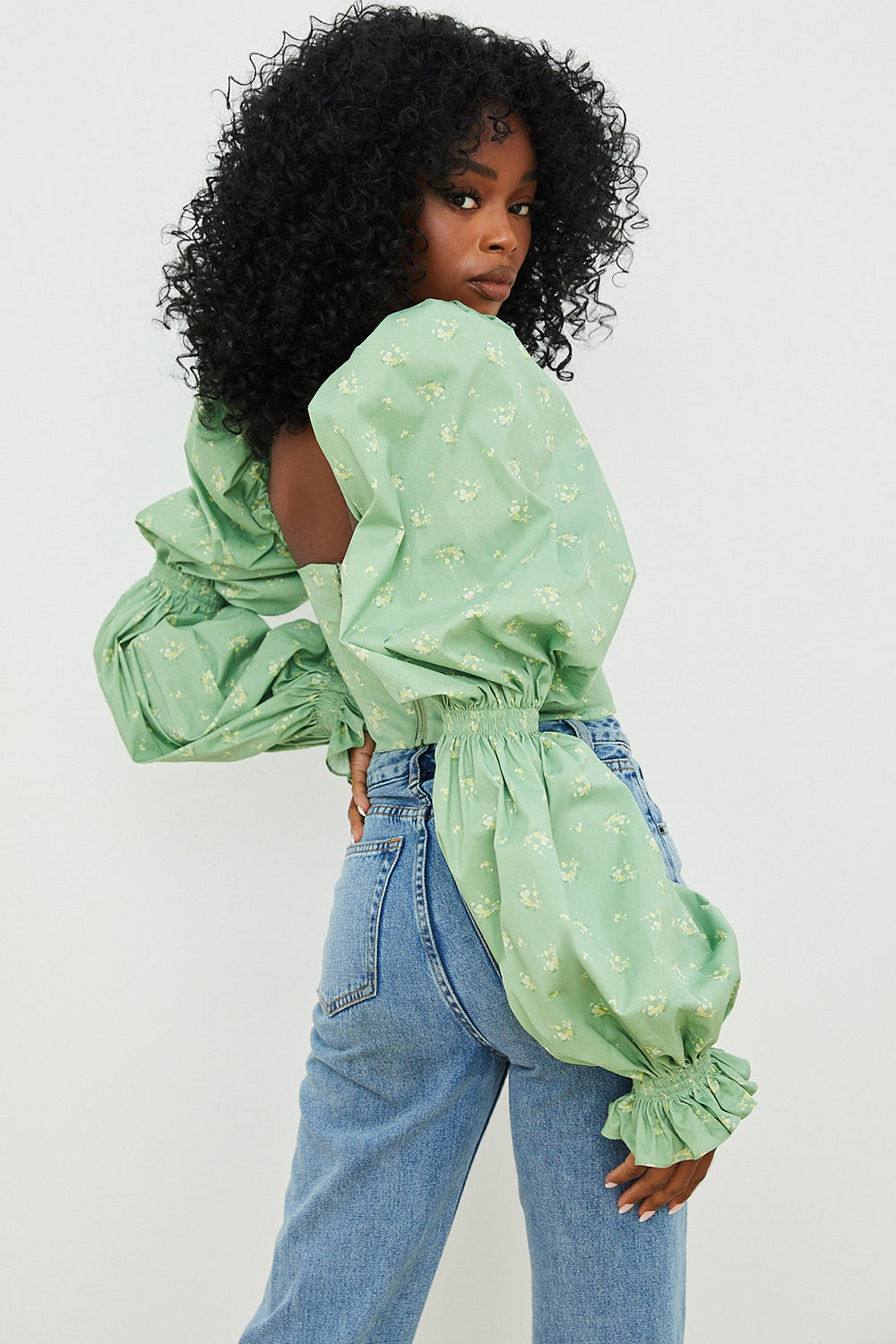 Floral Corset Crop Top
