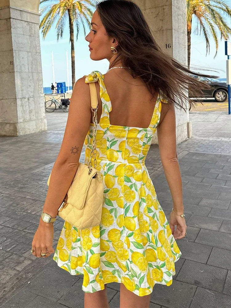 Liora Lemon Zomerjurk met Citroenprint