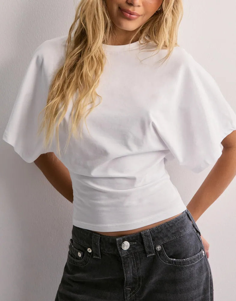 Lotte Basic T-Shirt met Wijde Mouwen