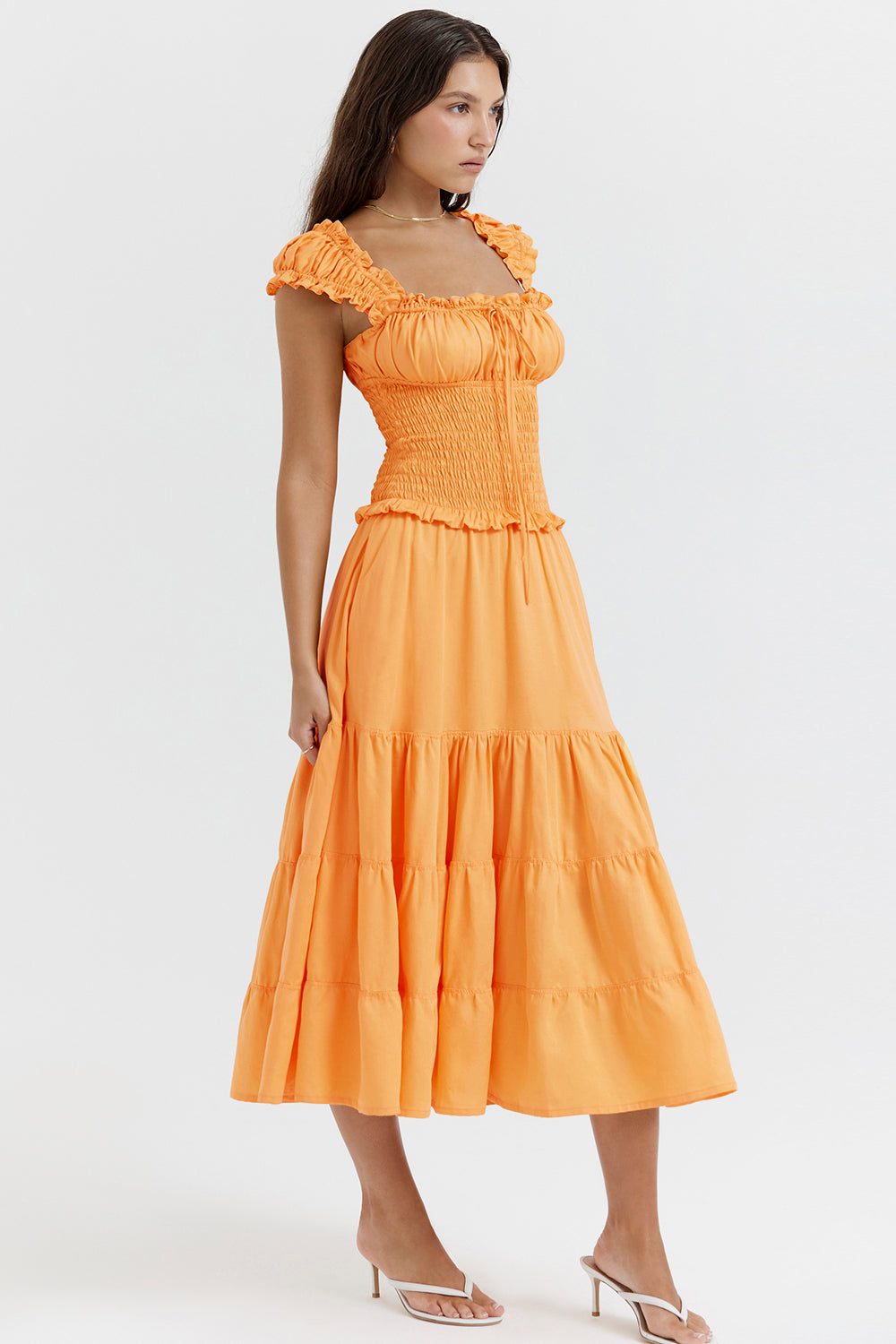 Orange Maxi Zomerjurk