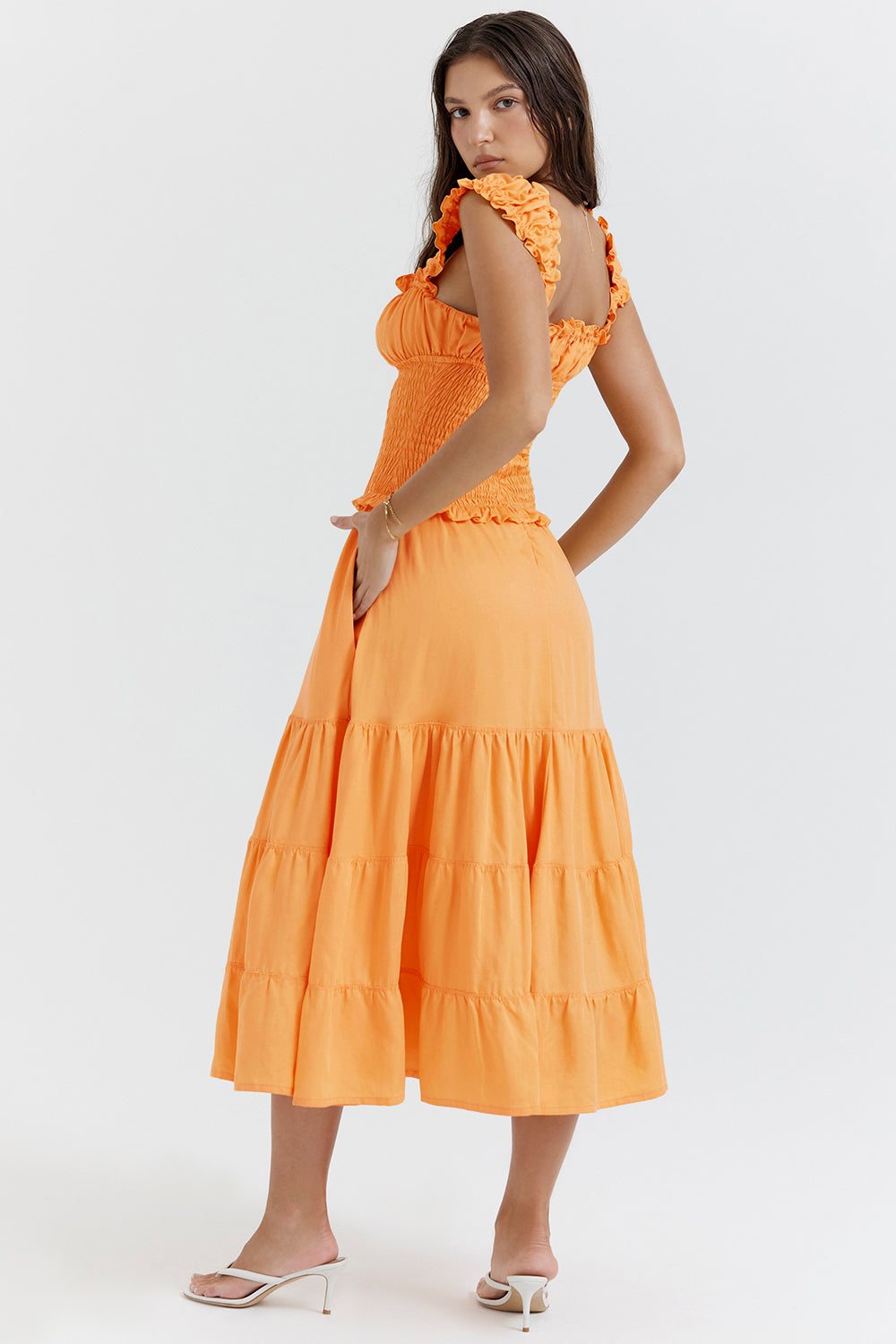 Orange Maxi Zomerjurk