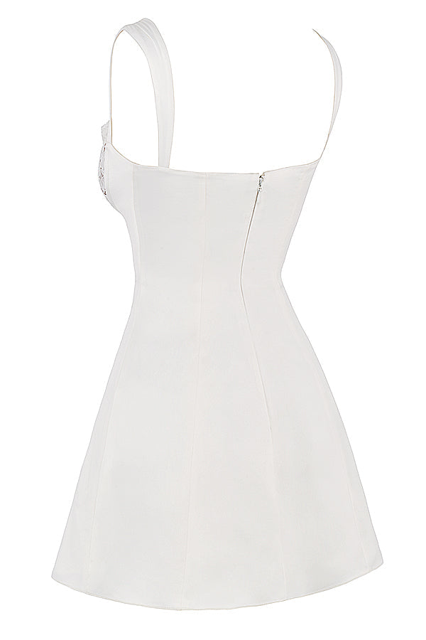 Mini Jurk met Kante Details