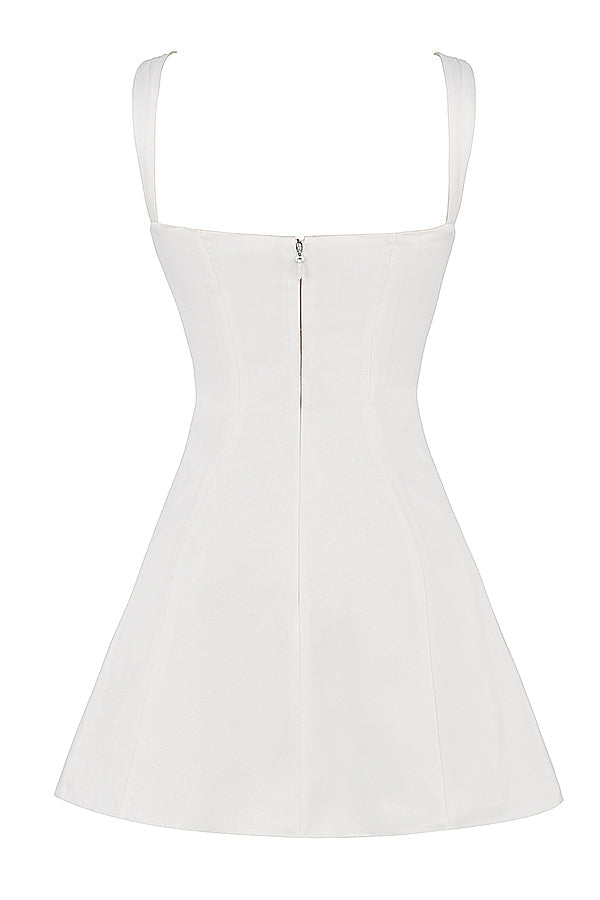 Mini Jurk met Kante Details
