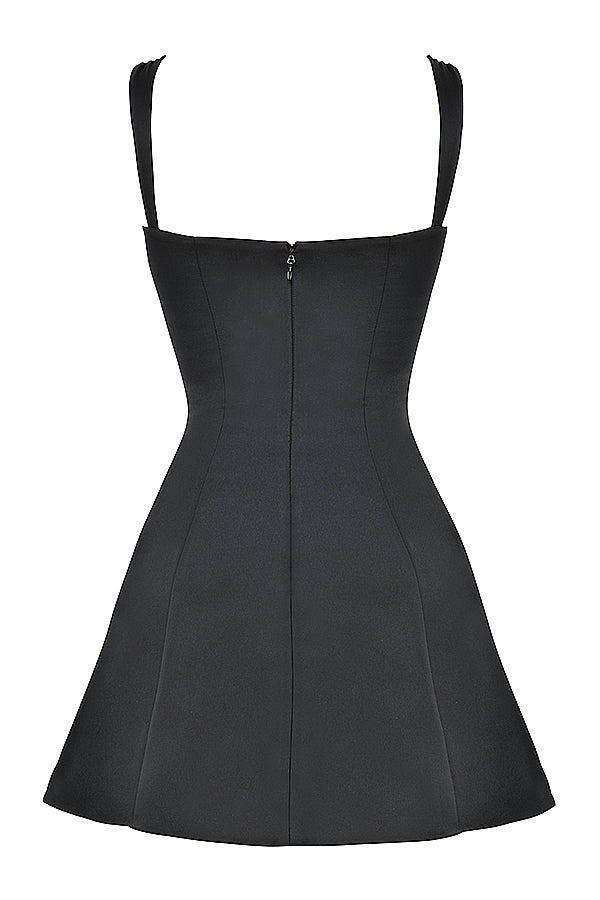 Mini Jurk met Kante Details