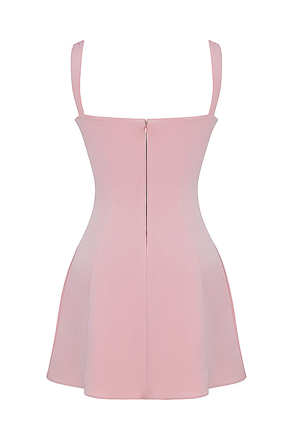 Mini Jurk met Kante Details