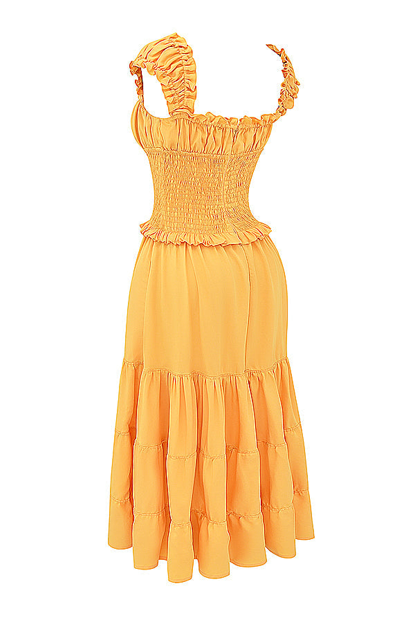 Orange Maxi Zomerjurk