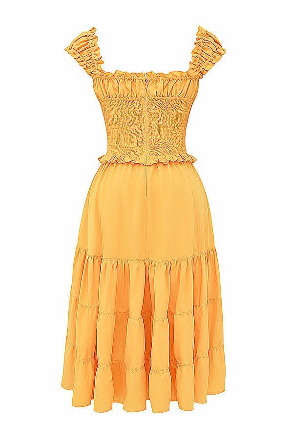 Orange Maxi Zomerjurk