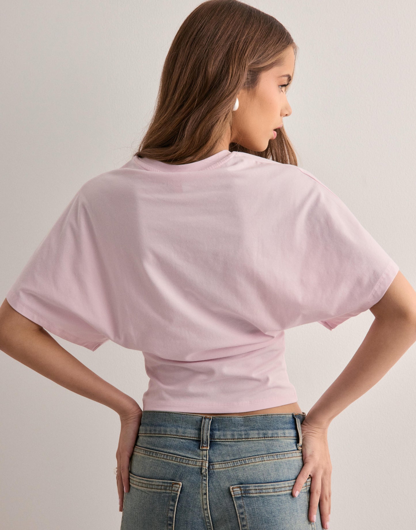 Lotte Basic T-Shirt met Wijde Mouwen