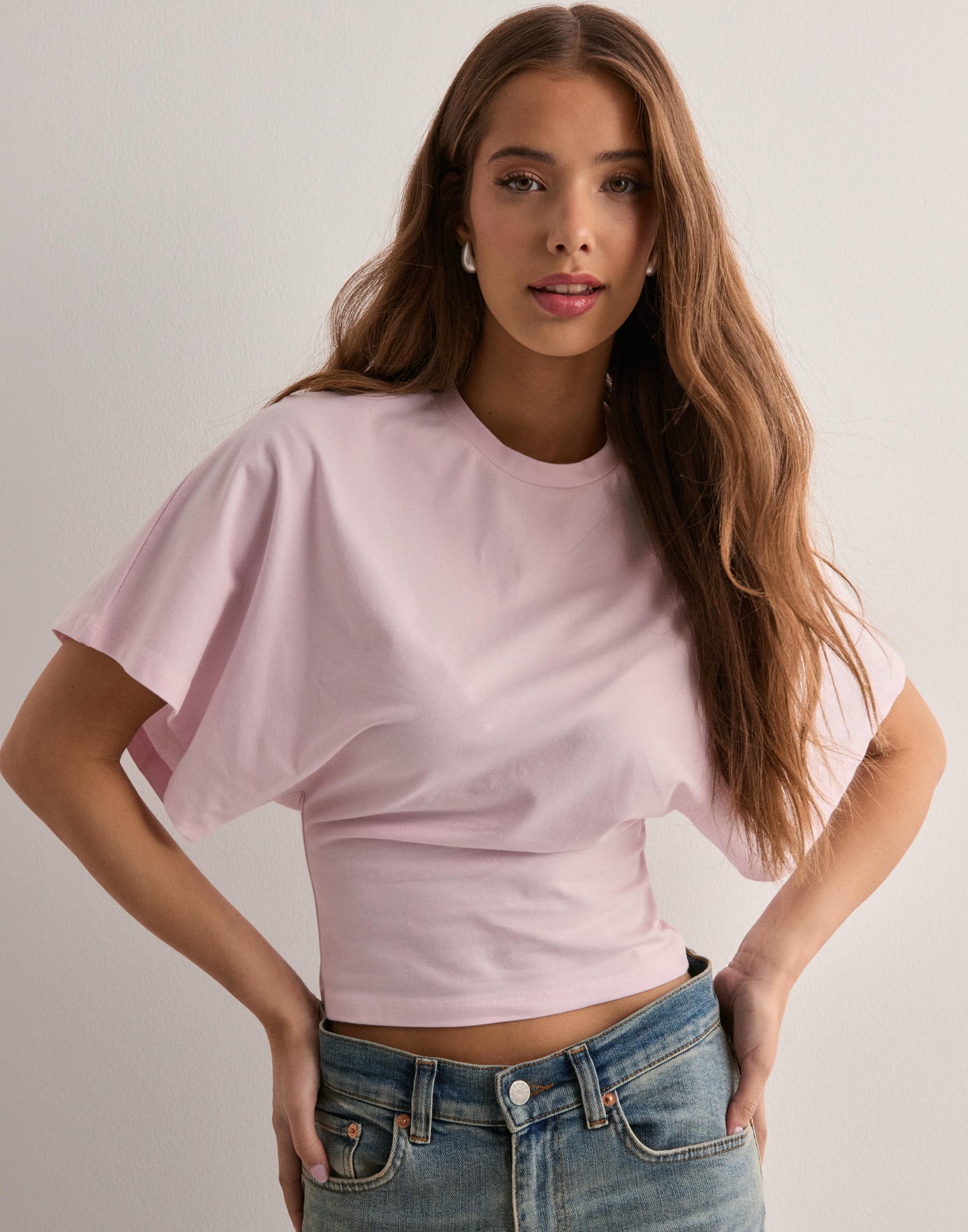 Lotte Basic T-Shirt met Wijde Mouwen