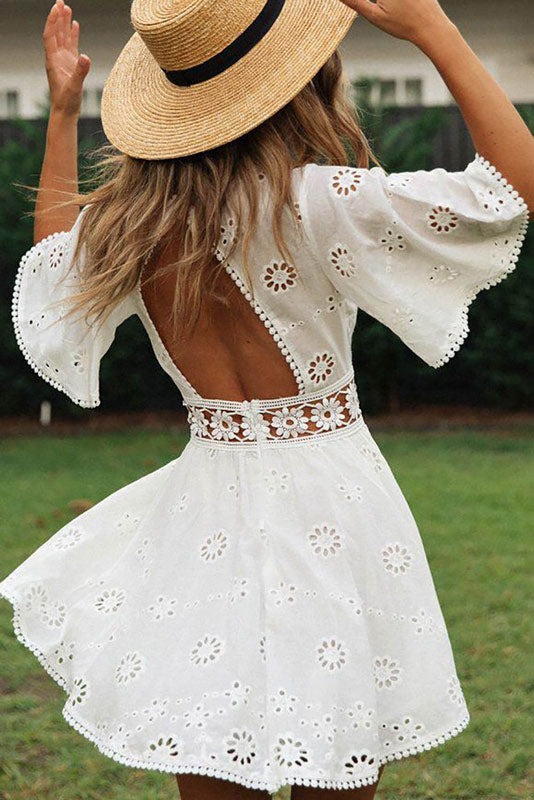 Solenne Boho Ibiza Mini Jurk