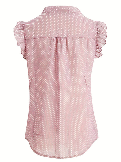 Liliane Vintage-Inspired Stippenblouse