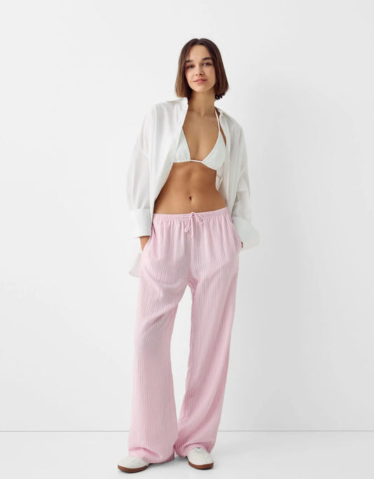 Mireya Gestreepte Losvallende Broek