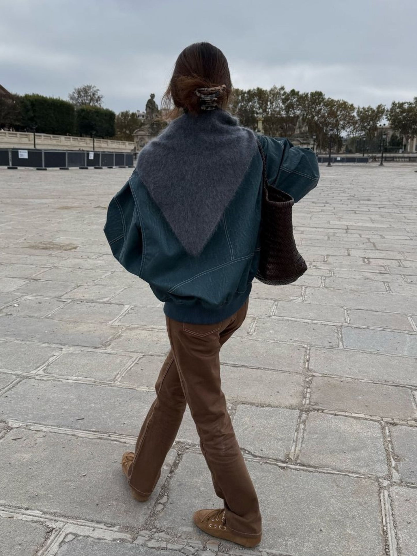 Verona Oversized Diepgroen Jack met Rits & Zakdetails