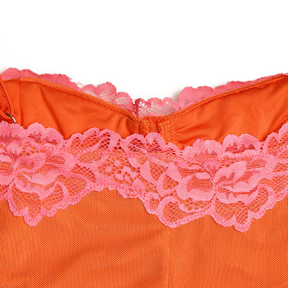 Orange Lange Jurk