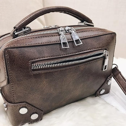 Terina Vintage Leren Schoudertas
